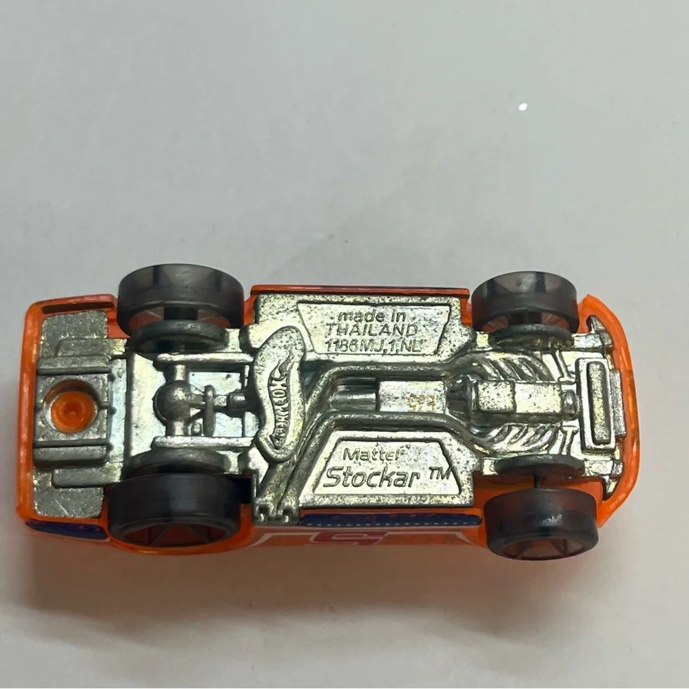hot wheels 2012 x racers series stocker translucent orange number 5‎